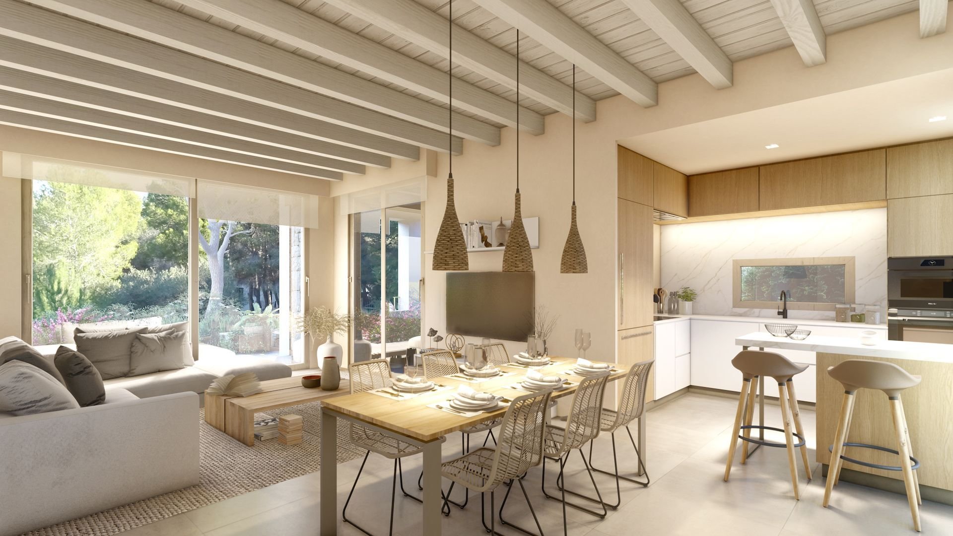 Māja Benissa, Alicante, Spānijā 3 istabas, 261 m2 Nr. 95399