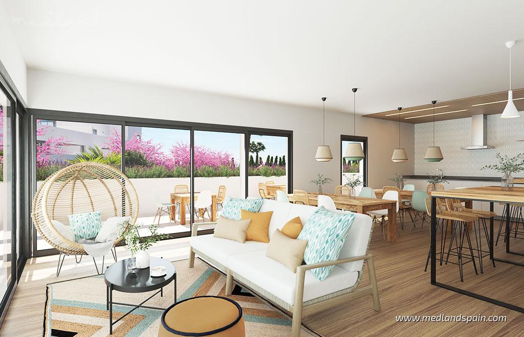 Appartamento a Estepona, Malaga, Spagna 3 camere da letto, 130 mq. N° 108568