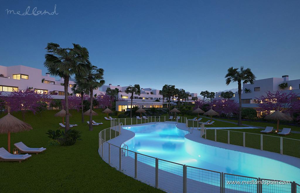 Appartamento a Estepona, Malaga, Spagna 3 camere da letto, 130 mq. N° 108568