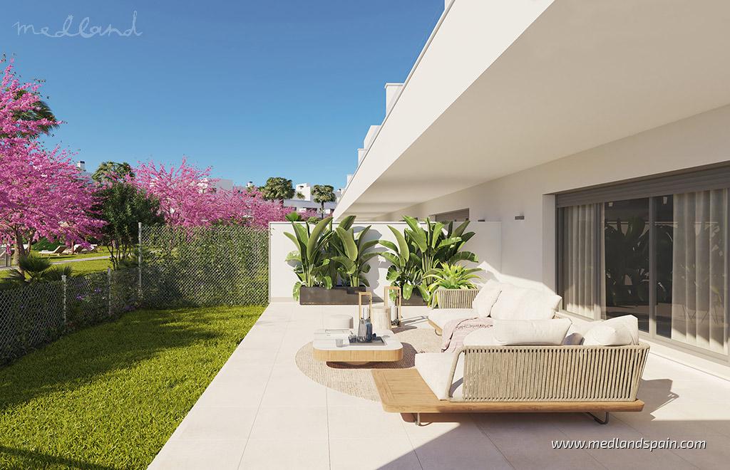 Appartamento a Estepona, Malaga, Spagna 3 camere da letto, 130 mq. N° 108568