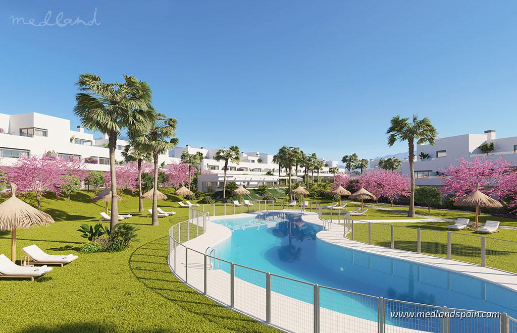Appartamento a Estepona, Malaga, Spagna 3 camere da letto, 130 mq. N° 108568