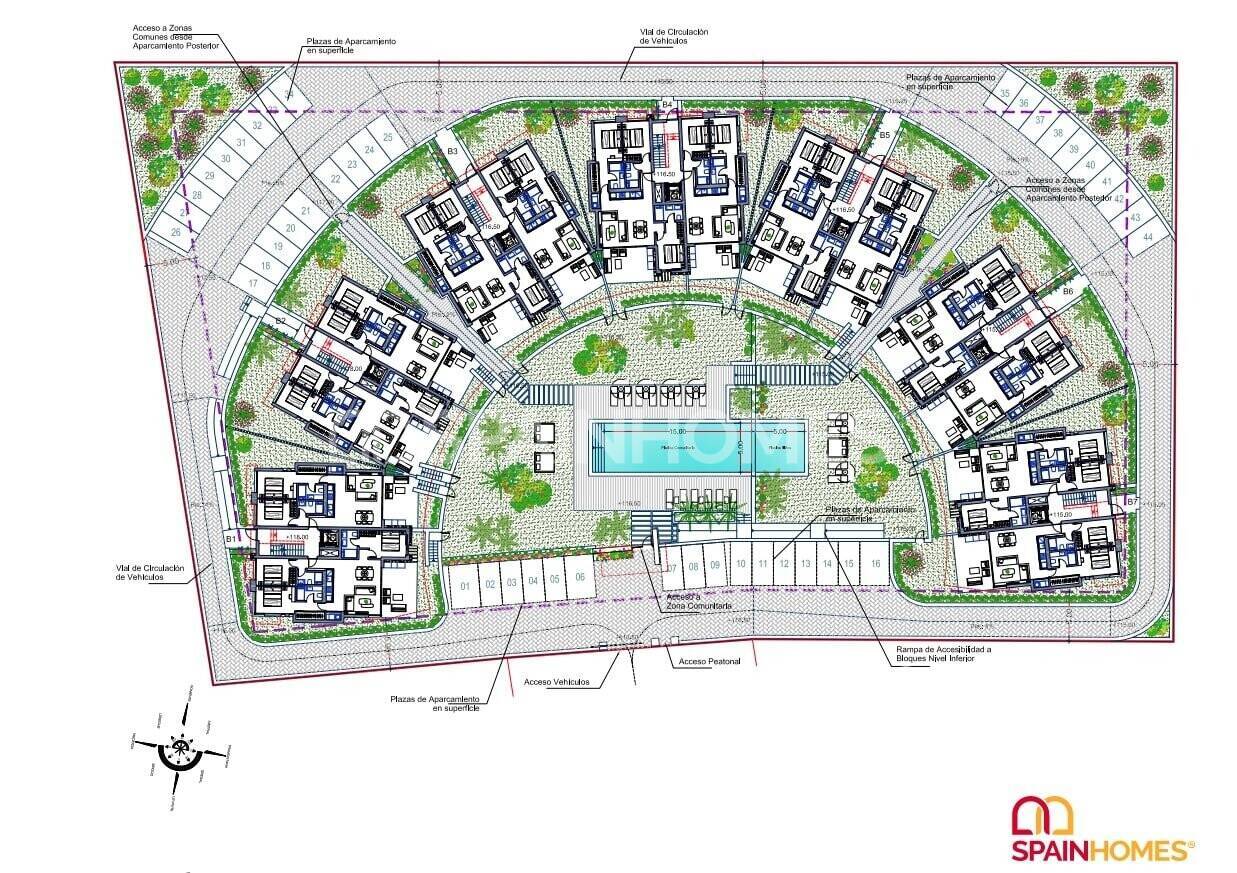 Huoneisto Cartagena, Murcia, Espanja 3 makuuhuonetta, 119 m2 No. 57916