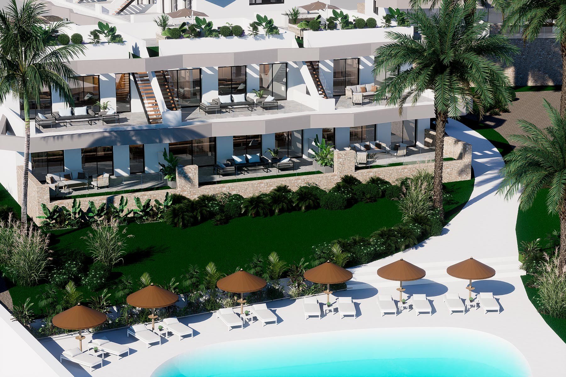 Bungalow en Finestrat, Alicante, España 3 dormitorios, 97 m2 No. 112354