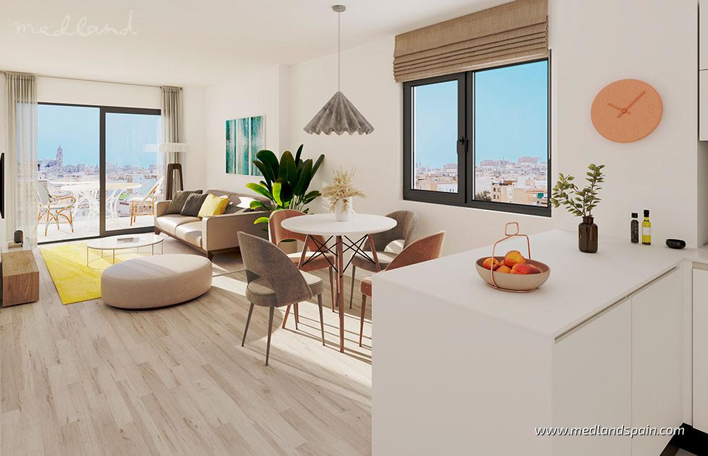 Apartament w Malaga, Hiszpania 2 sypialnie, 97 mkw. nr 108484