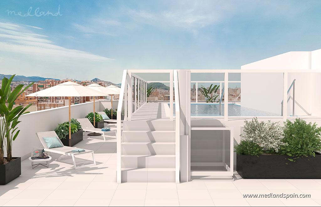 Apartament w Malaga, Hiszpania 2 sypialnie, 97 mkw. nr 108484