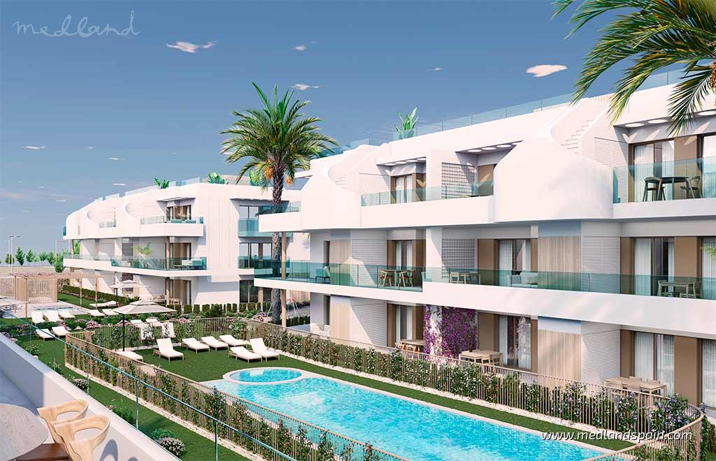 Lägenhet i Pilar de la Horadada, Alicante, Spanien 2 sovrum, 65 kvm. Nr. 108480