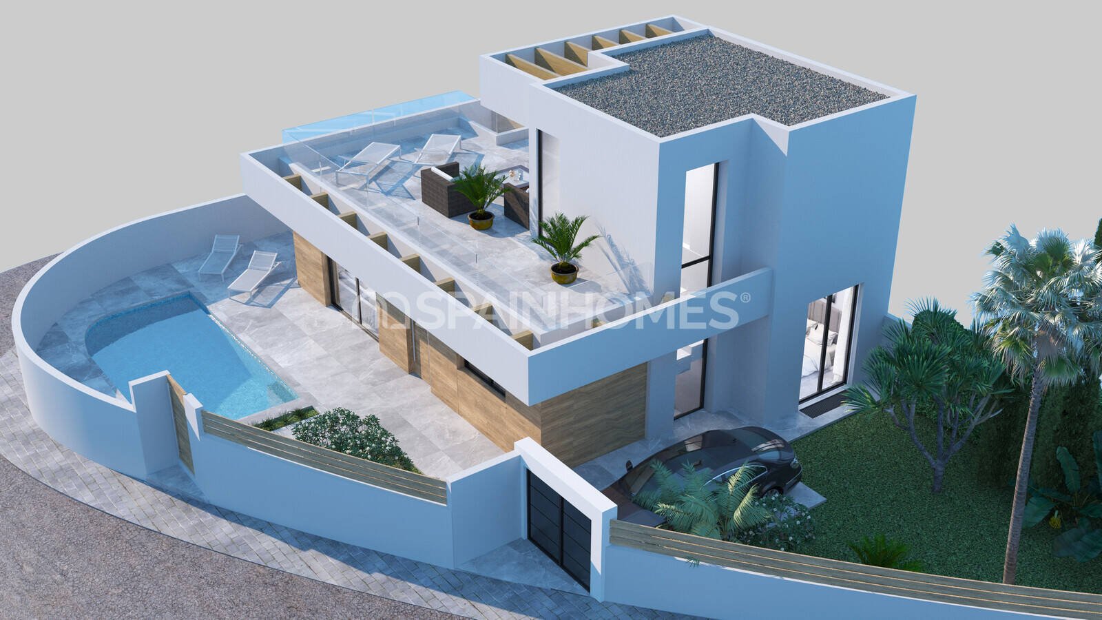 Villa i Rojales, Alicante, Spanien 3 sovrum, 197 kvm. Nr. 55980