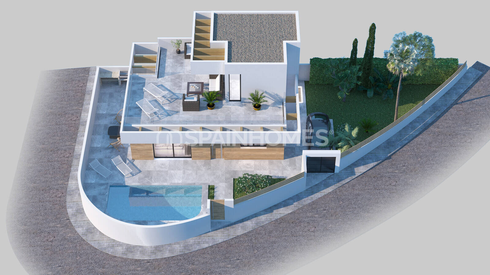 Villa i Rojales, Alicante, Spanien 3 sovrum, 197 kvm. Nr. 55980