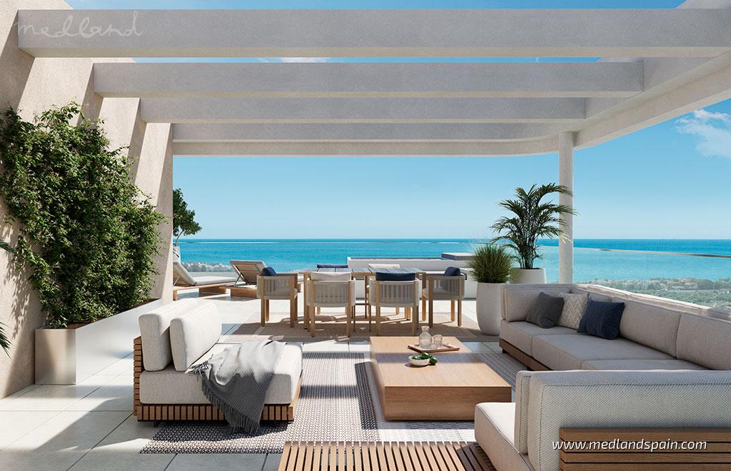 Lägenhet i Estepona, Malaga, Spanien 3 sovrum, 154 kvm. Nr. 108765