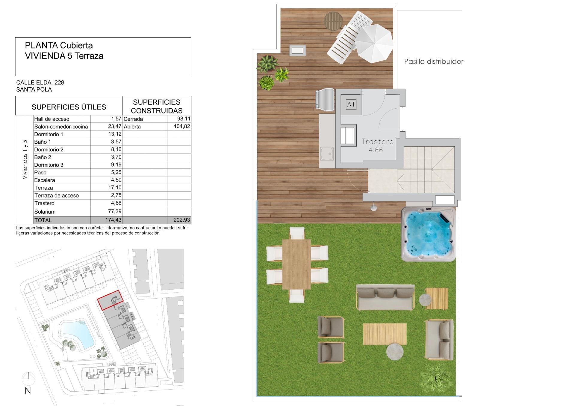 Penthauss Santa Pola, Alicante, Spānijā 3 istabas, 202 m2 Nr. 103438