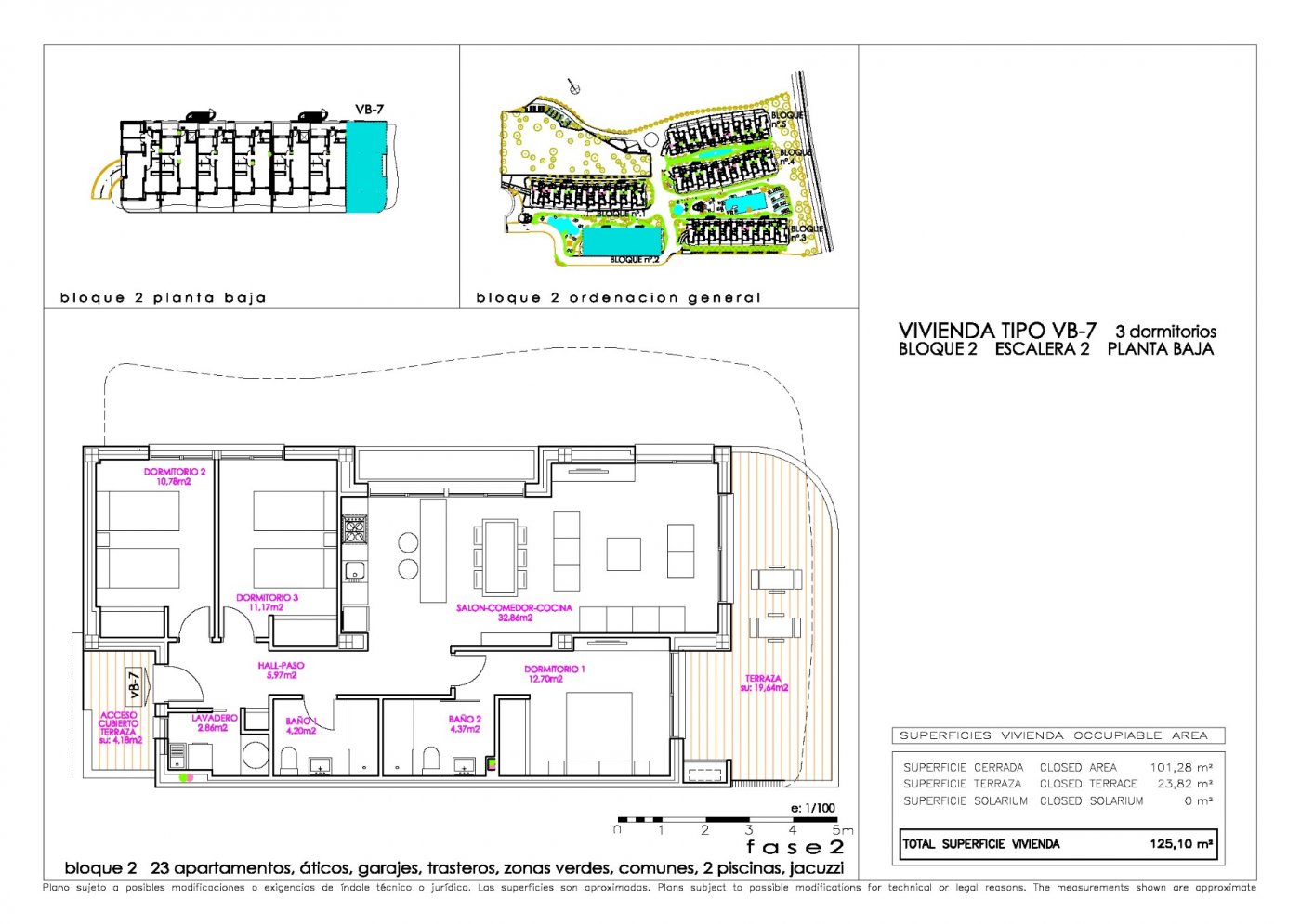 Wohnung in Alicante, Spanien 3 Schlafzimmer, 99 m2 Nr. 111222