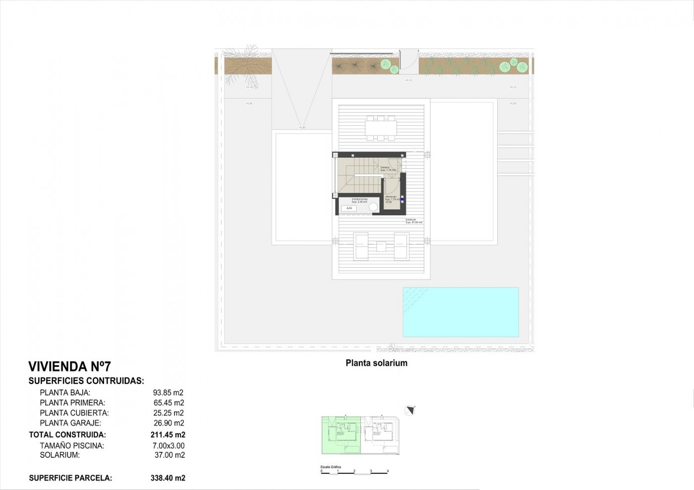 Villa in Pilar de la Horadada, Alicante, Spanien 3 Schlafzimmer, 211 m2 Nr. 111413
