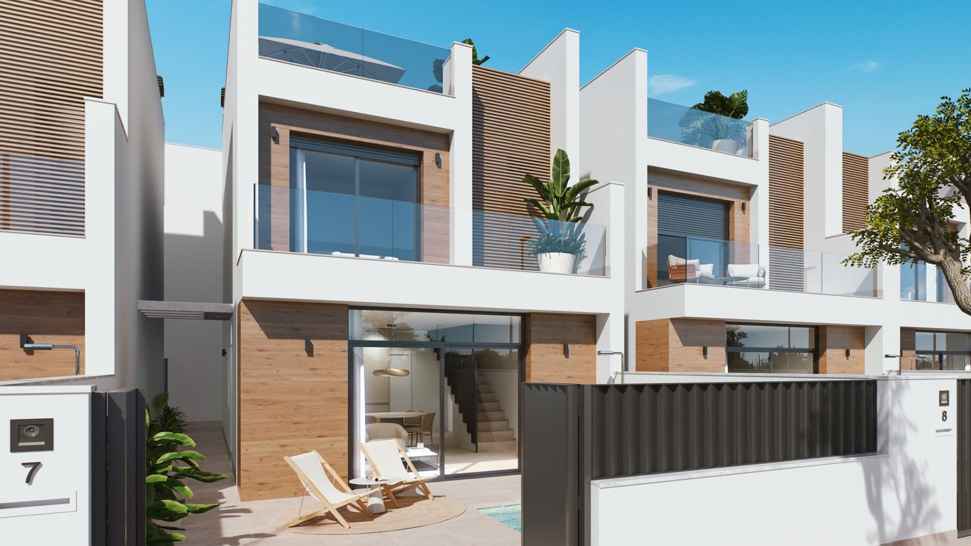 Villa en La Pinada Nature Resort, San Pedro del Pinatar, Murcia, Espagne 3 chambres, 107.46 m2 No. 90826