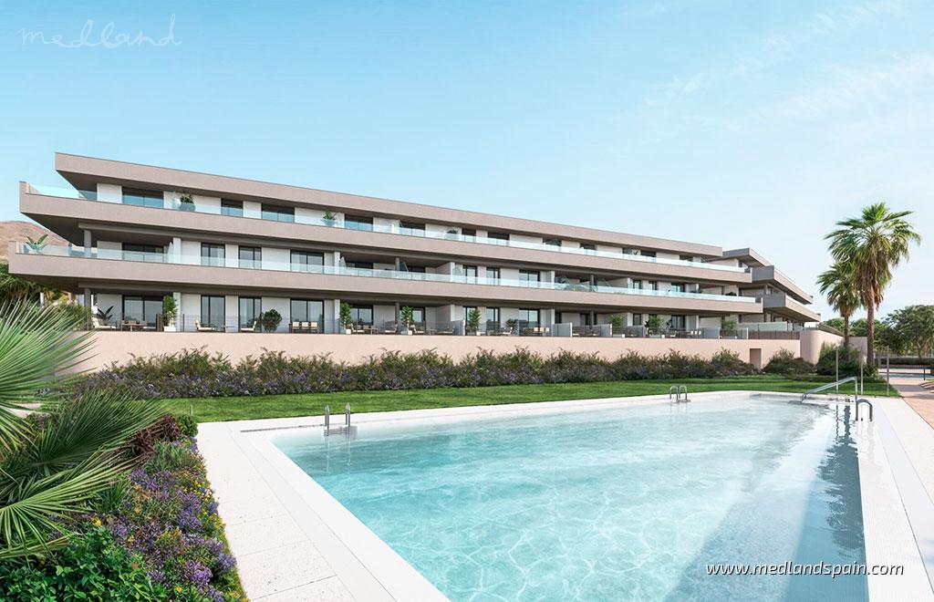 Lägenhet i Estepona, Malaga, Spanien 2 sovrum, 113 kvm. Nr. 105299