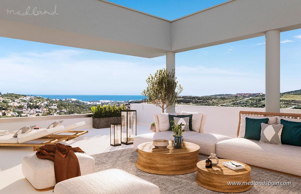 Lägenhet i Estepona, Malaga, Spanien 2 sovrum, 113 kvm. Nr. 105299