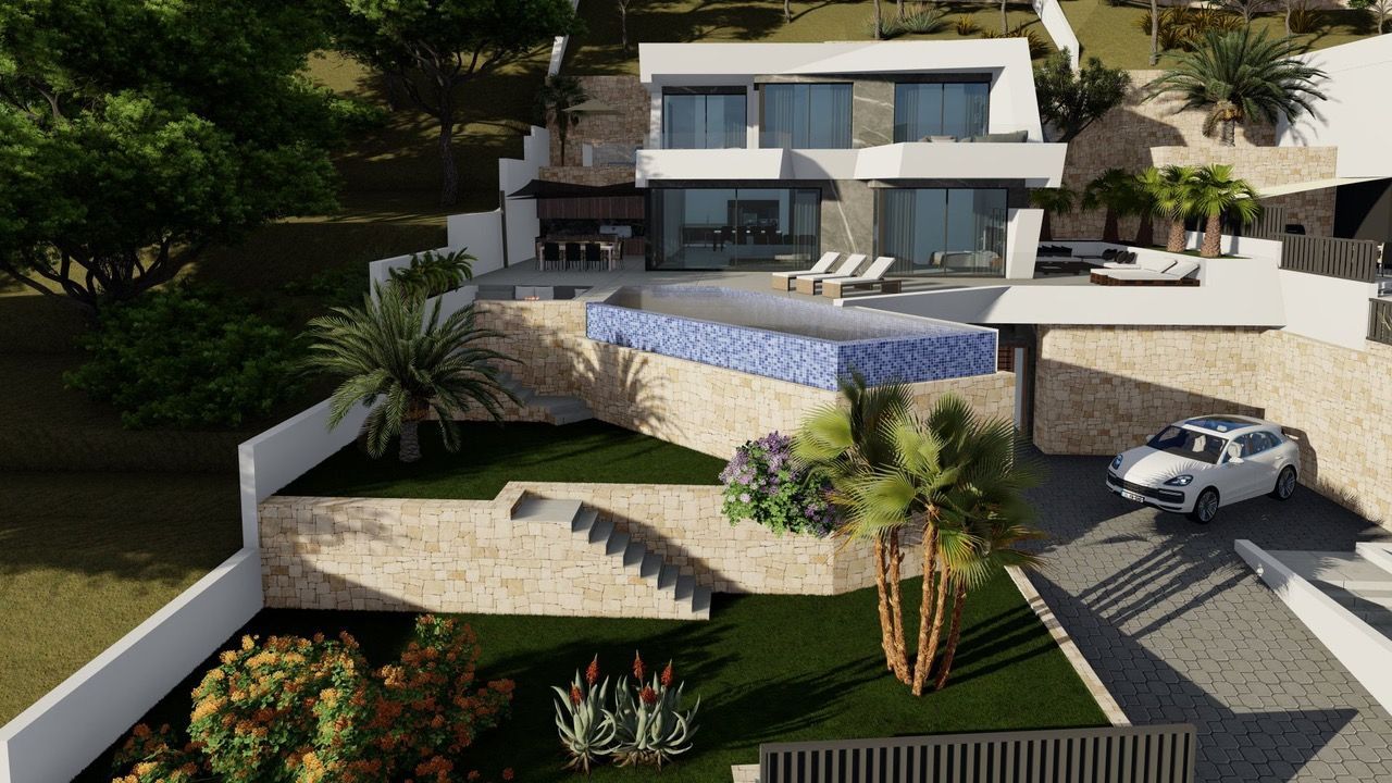 Villa a Calpe, Alicante, Spagna 4 camere da letto, 489 mq. N° 95789