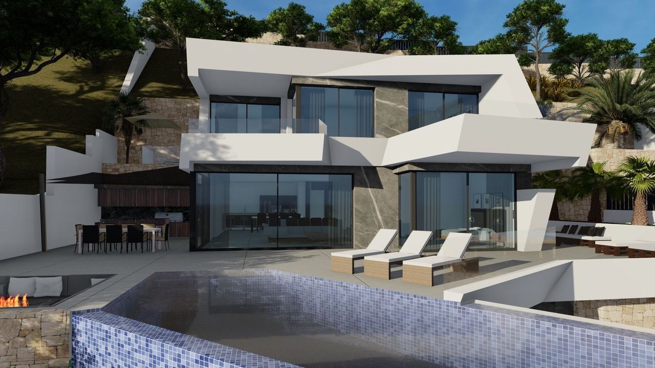 Villa a Calpe, Alicante, Spagna 4 camere da letto, 489 mq. N° 95789