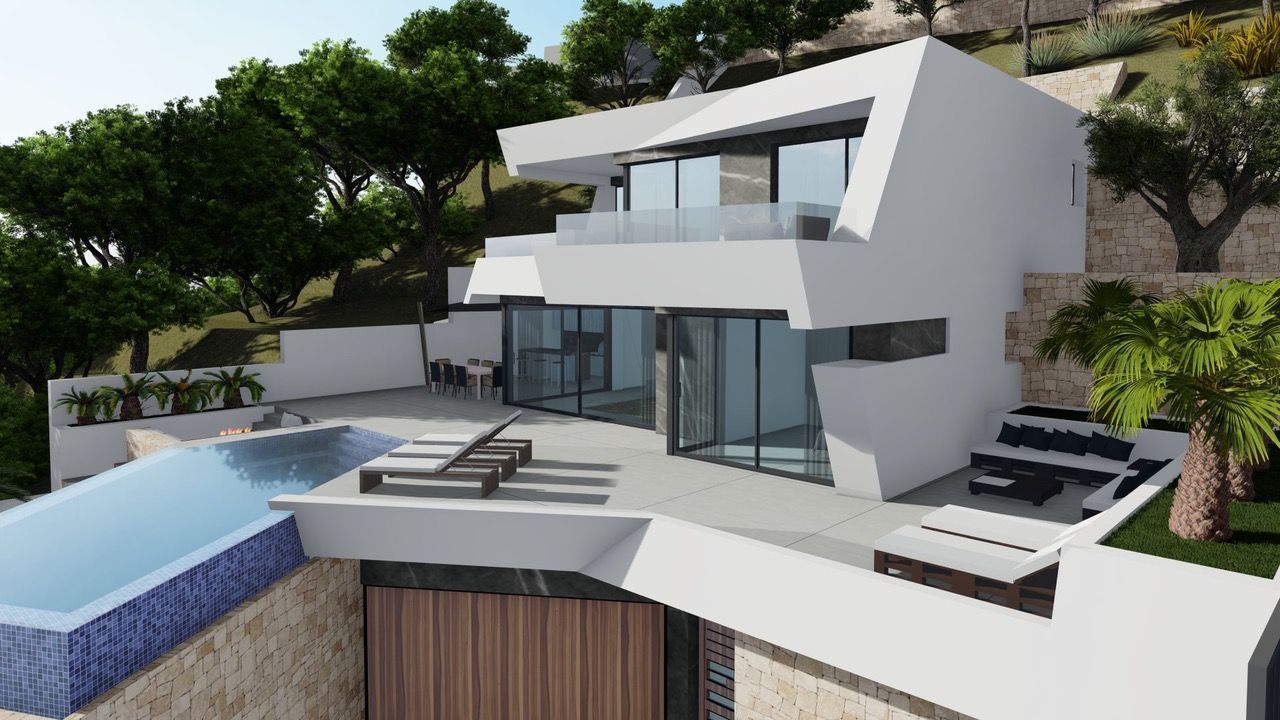 Villa a Calpe, Alicante, Spagna 4 camere da letto, 489 mq. N° 95789