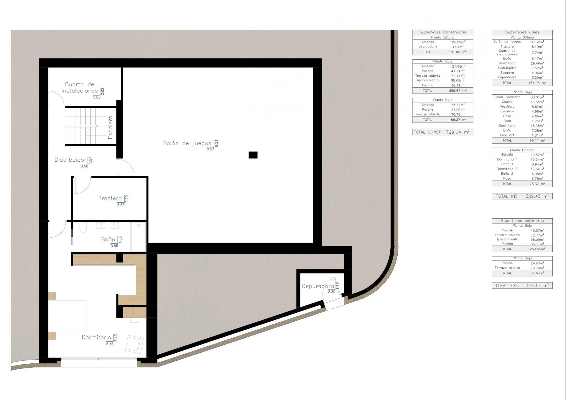 Villa Benissa, Alicante, Spānijā 4 istabas, 705 m2 Nr. 88965