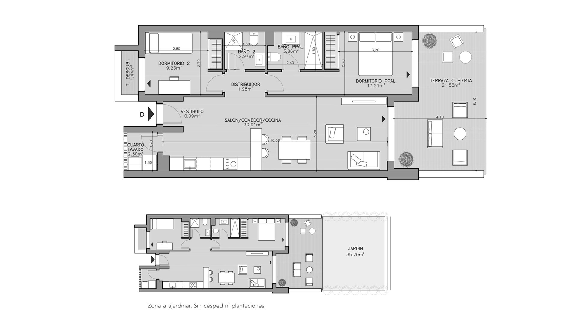 Lägenhet i Altara Alcaidesa, La Alcaidesa, Cadiz, Spanien 2 sovrum, 95 kvm. Nr. 93656