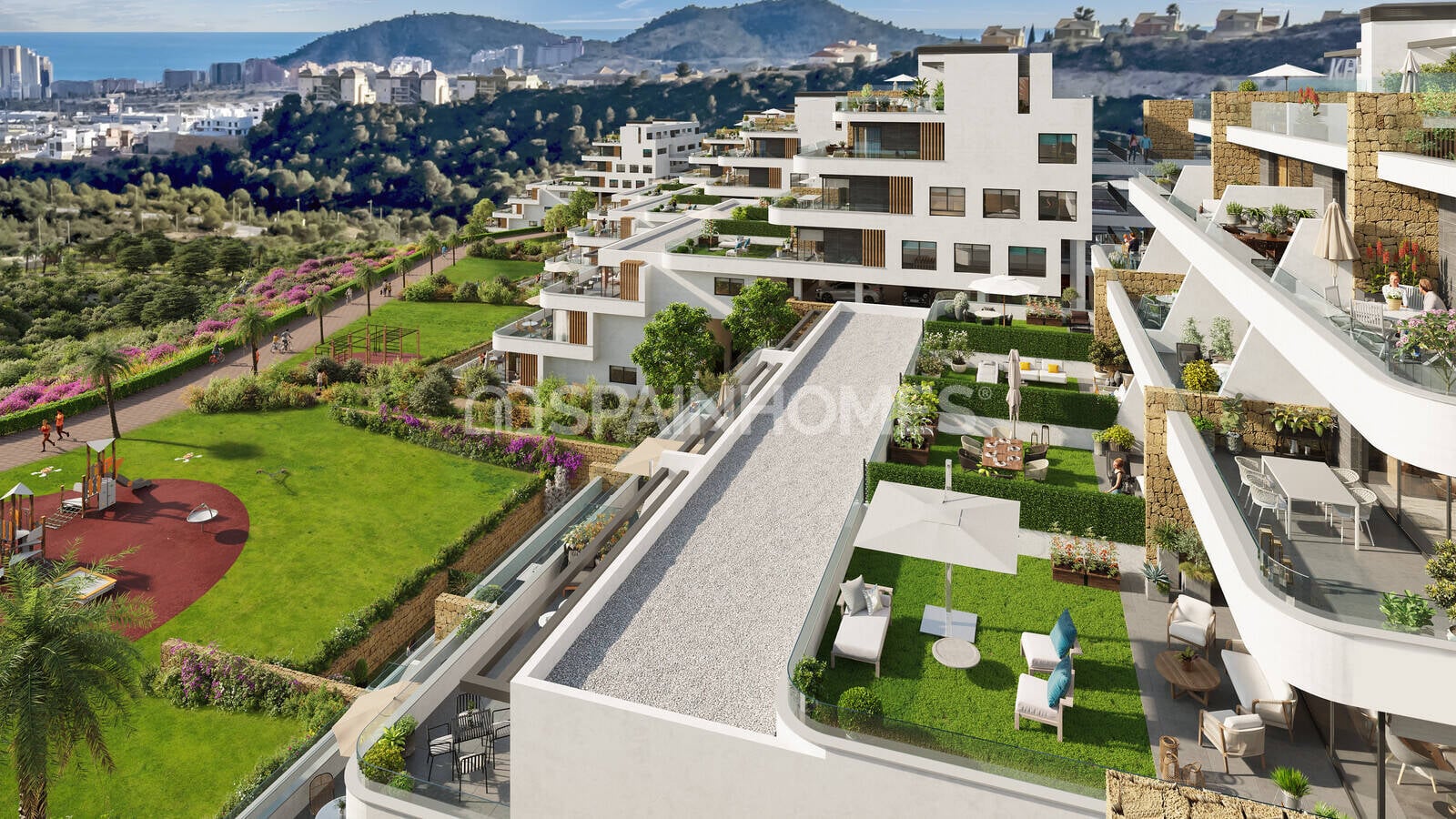 Lägenhet i Finestrat, Alicante, Spanien 2 sovrum, 110 kvm. Nr. 60503