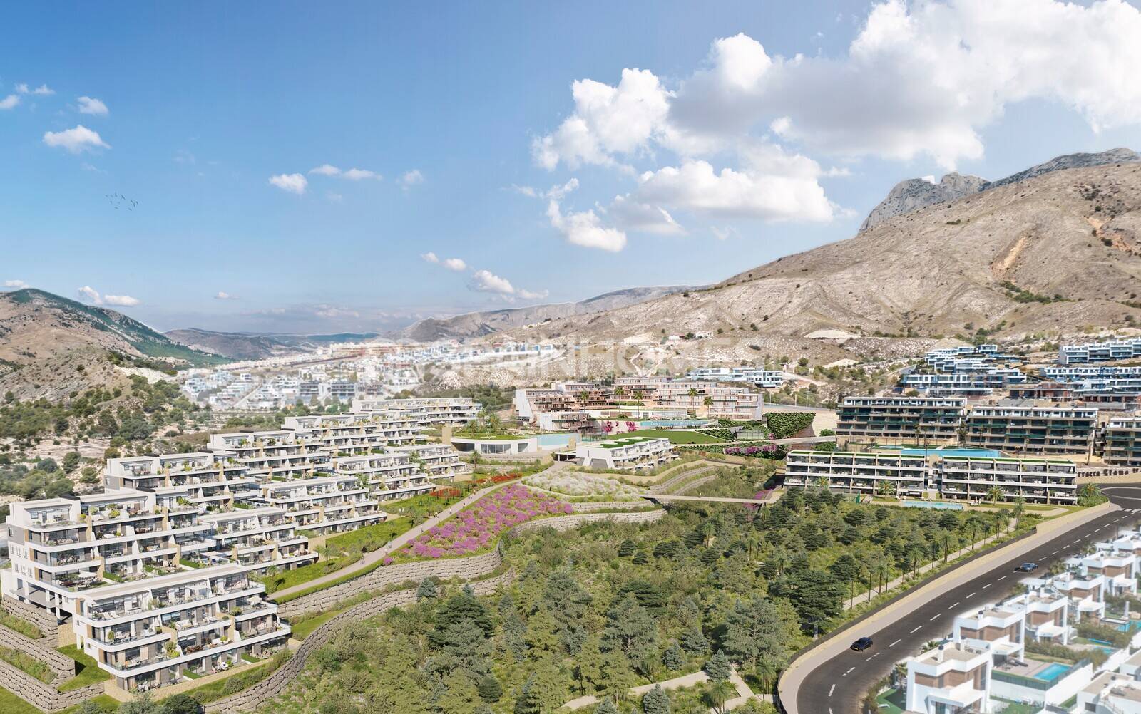 Lägenhet i Finestrat, Alicante, Spanien 2 sovrum, 110 kvm. Nr. 60503