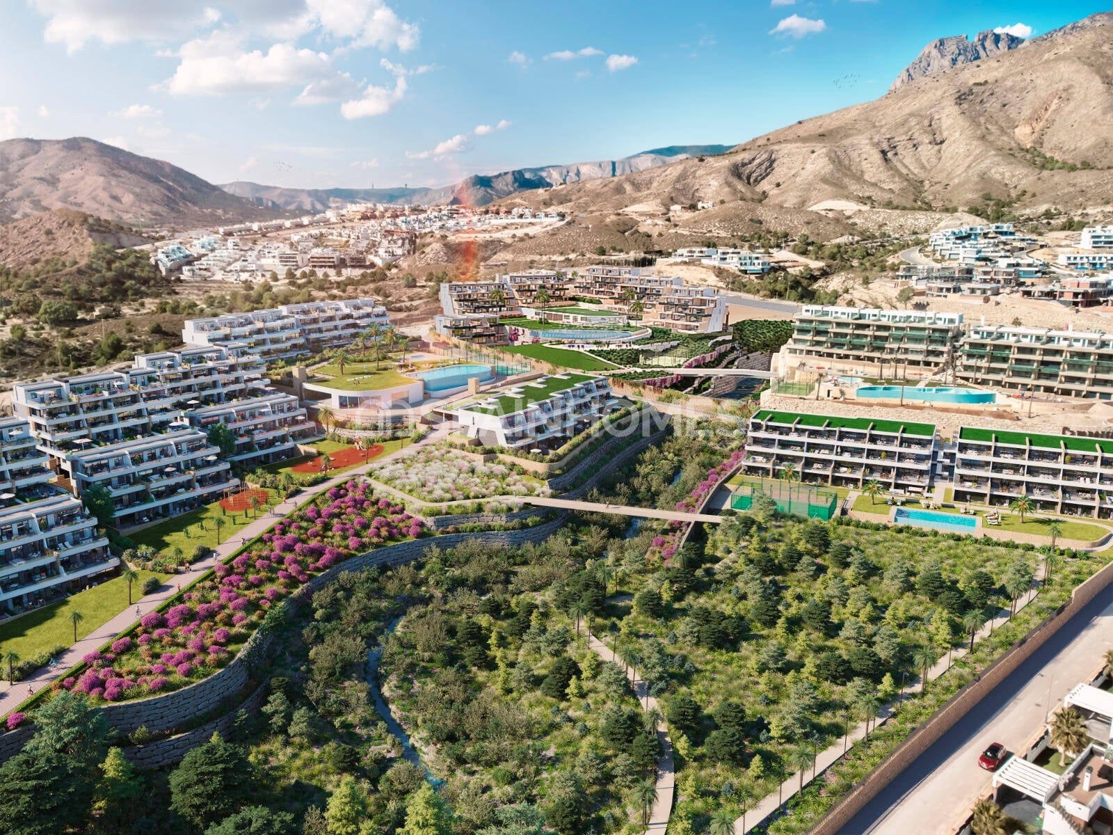 Lägenhet i Finestrat, Alicante, Spanien 2 sovrum, 110 kvm. Nr. 60503