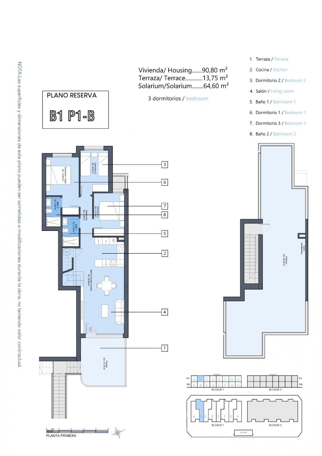 Bungalow in Dolores, Alicante, Spain 3 bedrooms, 90 sq.m. No. 111229