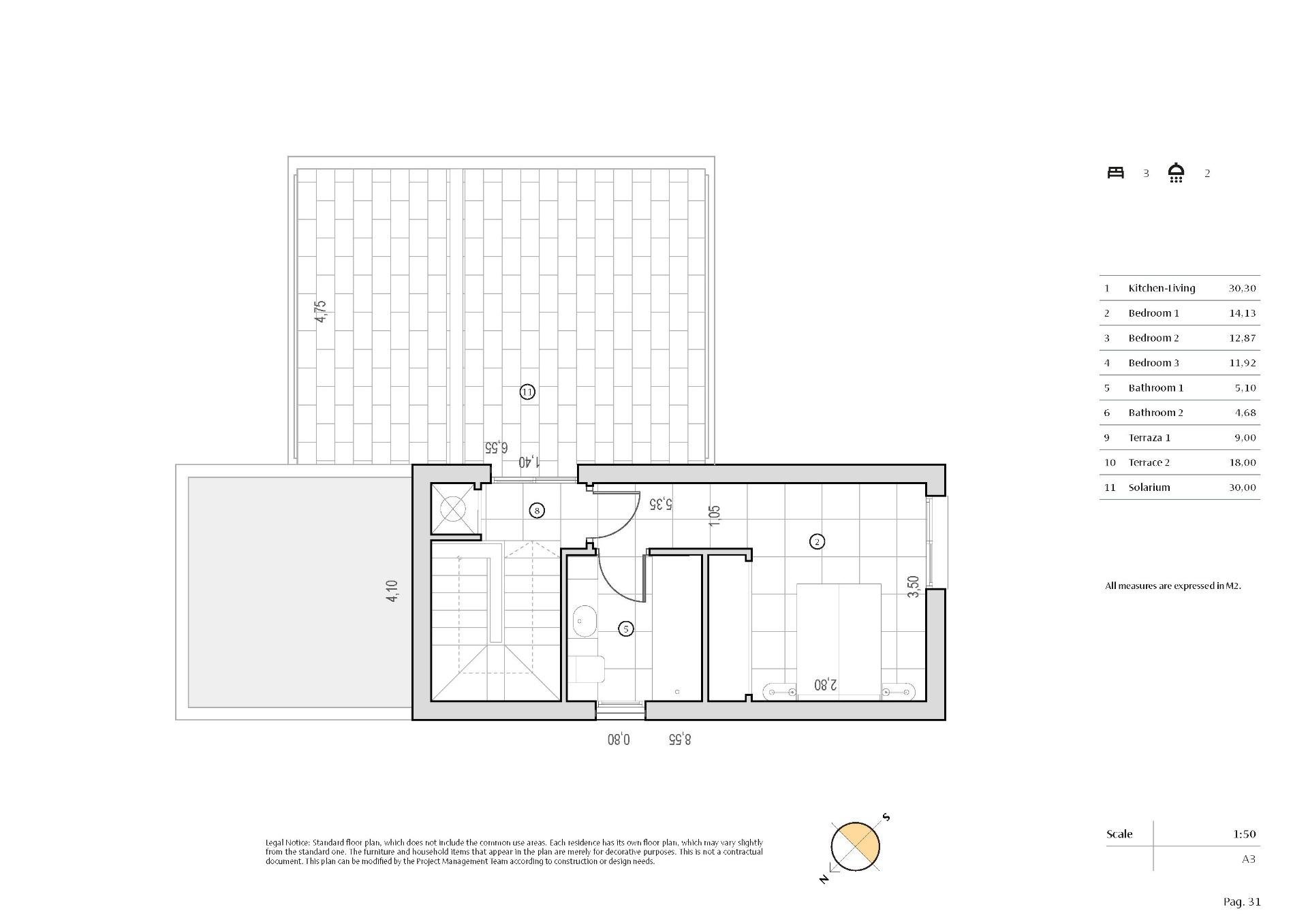 Villa in Algorfa, Alicante, Spanien 3 Schlafzimmer, 113 m2 Nr. 111231