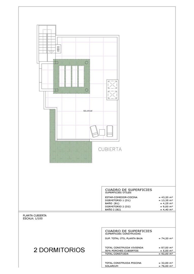 Villa i Cartagena, Murcia, Spanien 2 sovrum, 92 kvm. Nr. 111228