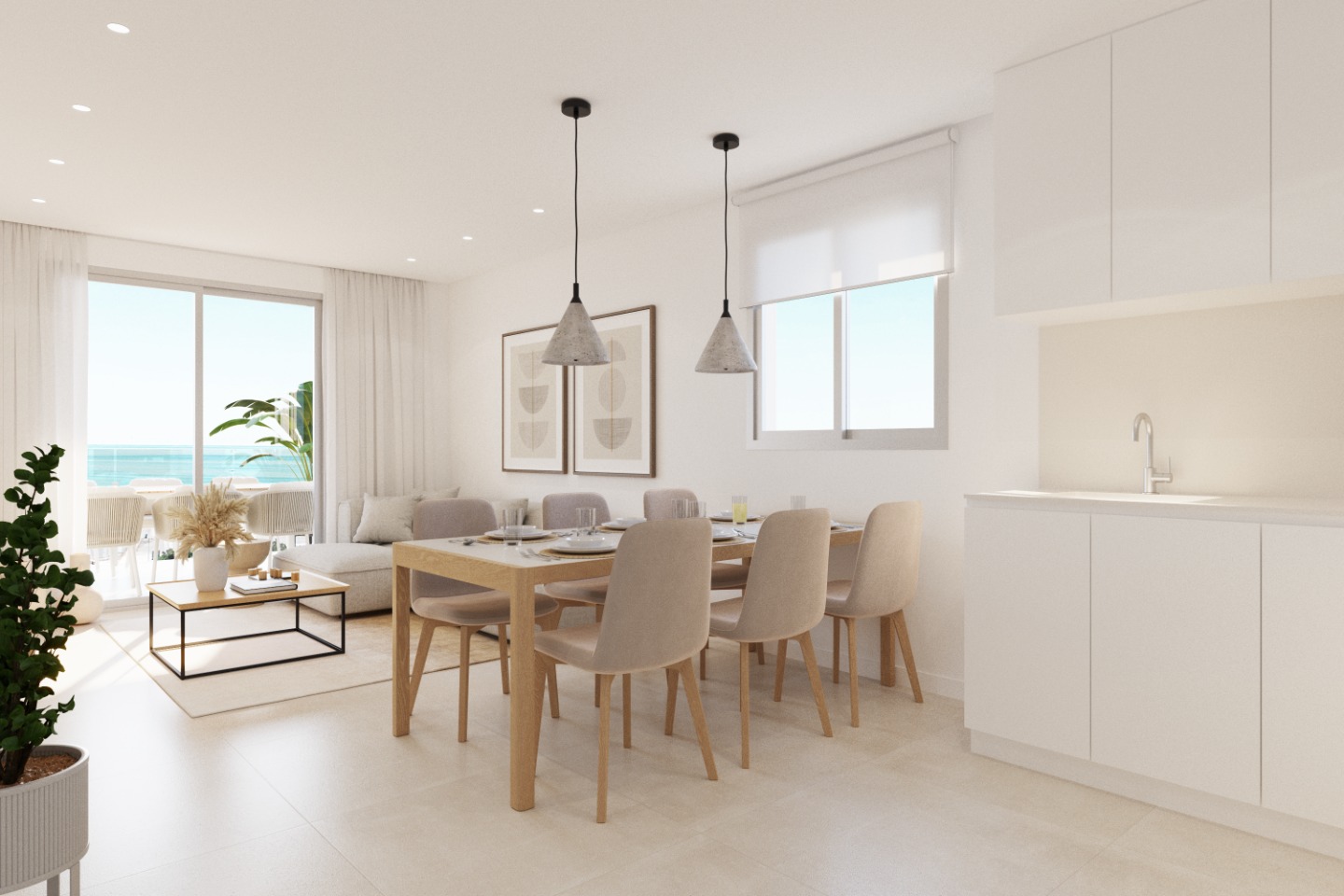 Apartamento en Santa Pola, Alicante, España 2 dormitorios, 100 m2 No. 90053