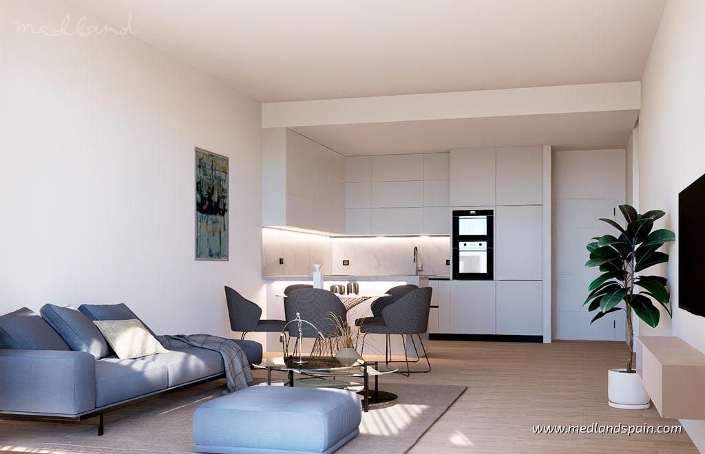 Квартира в Финестрат, Аликанте, Испания 3 спальни, 96м2 №108815