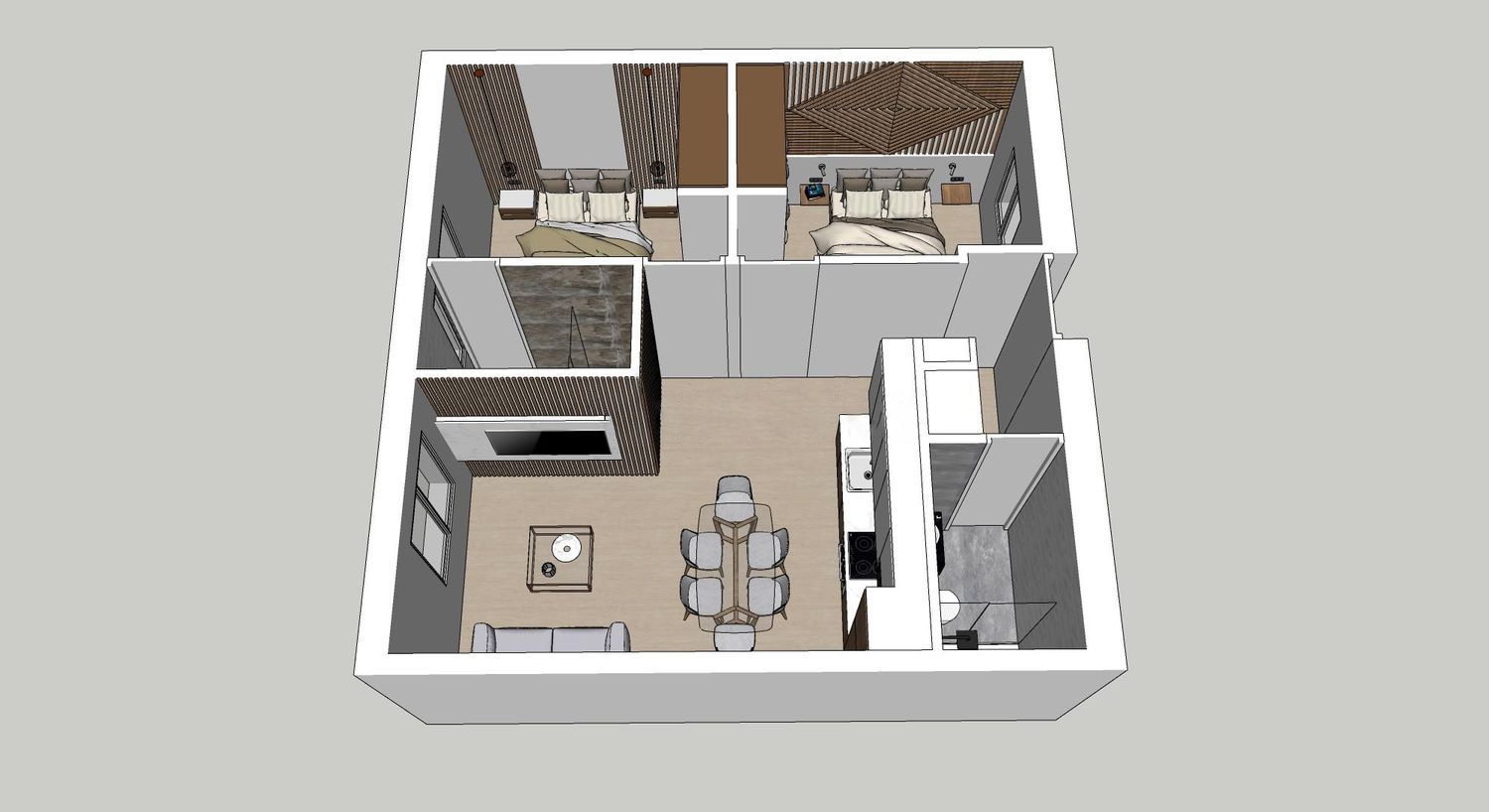 Apartamento en Madrid, España 2 dormitorios, 75 m2 No. 59284
