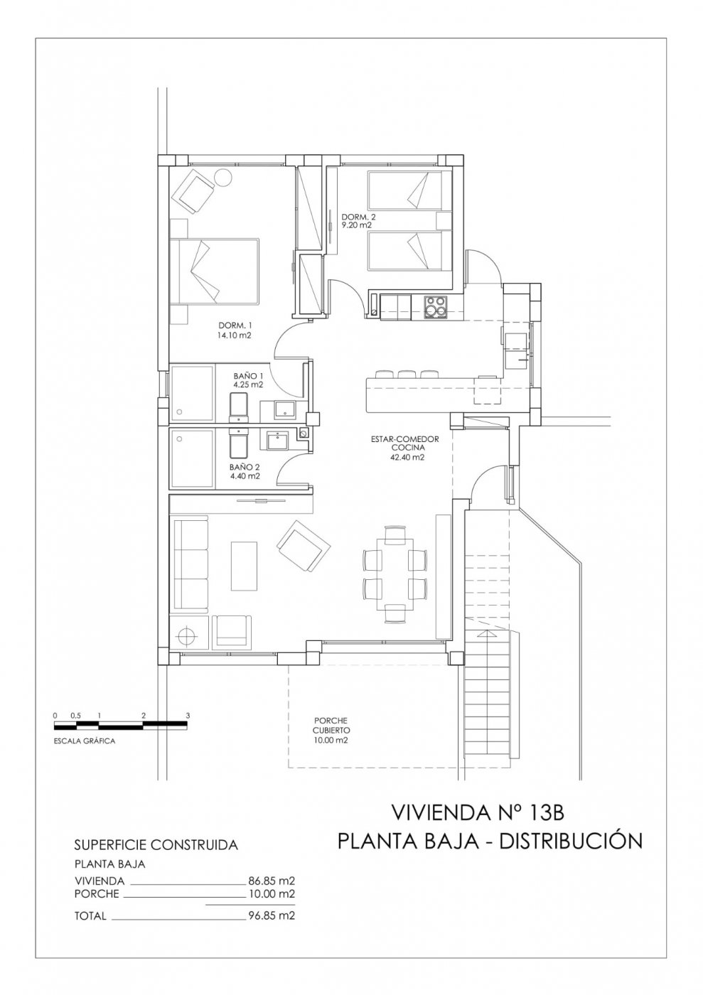 Bungalo Vistabella, Alicante, Spānijā 2 istabas, 92 m2 Nr. 112839
