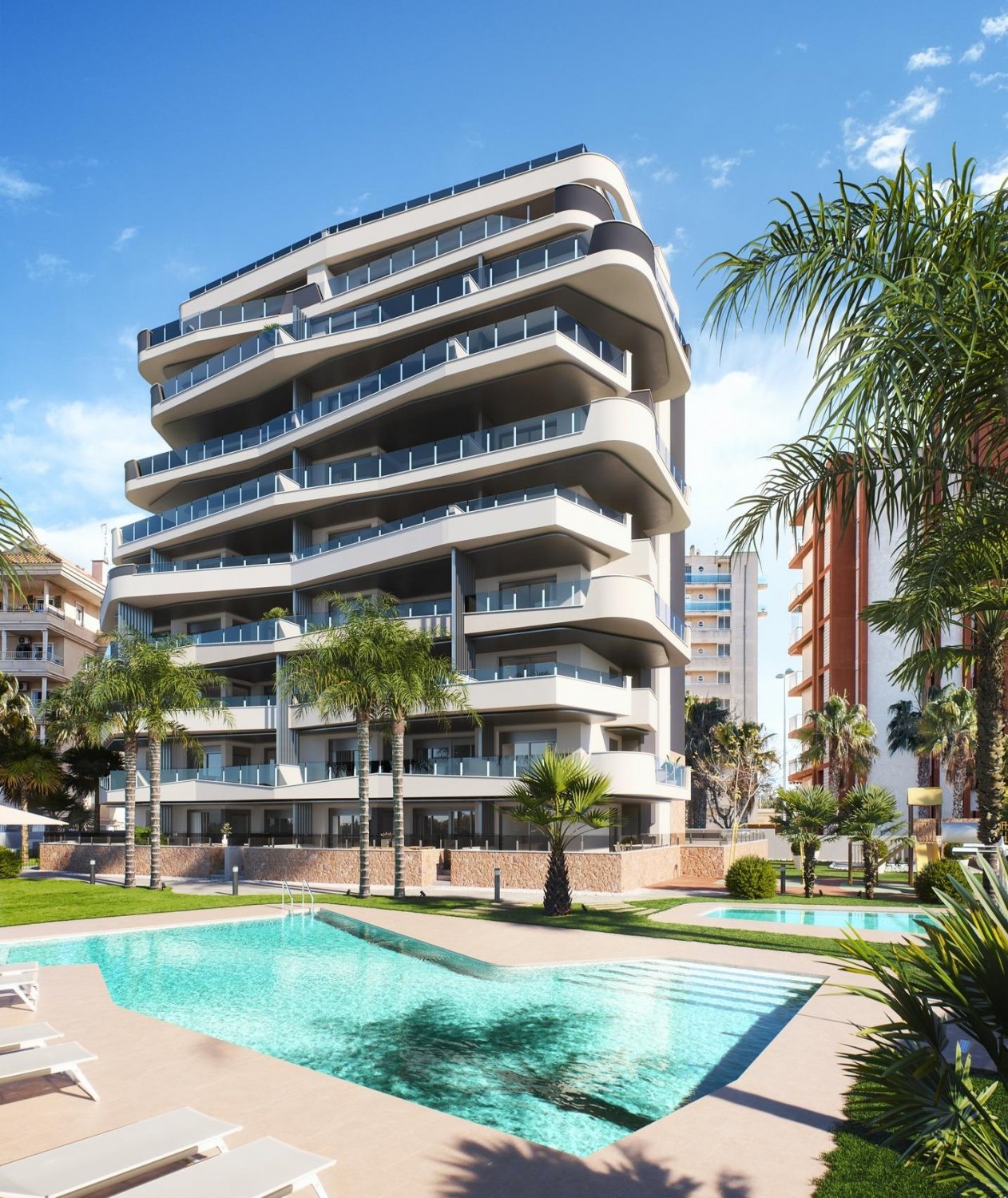 Takvåning i Guardamar del Segura, Alicante, Spanien 2 sovrum, 76 kvm. Nr. 111342