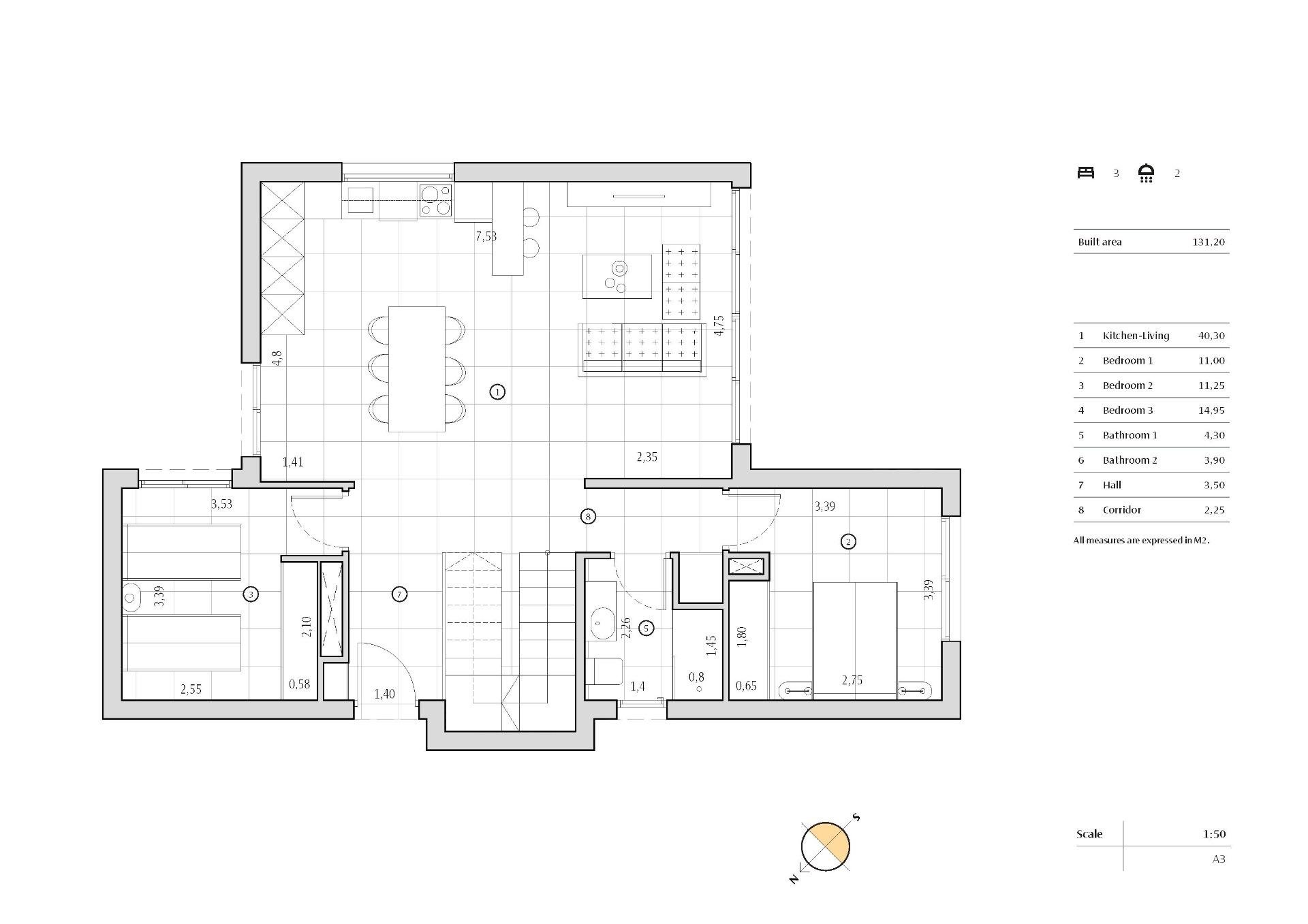 Villa en Algorfa, Alicante, España 3 dormitorios, 131 m2 No. 111322
