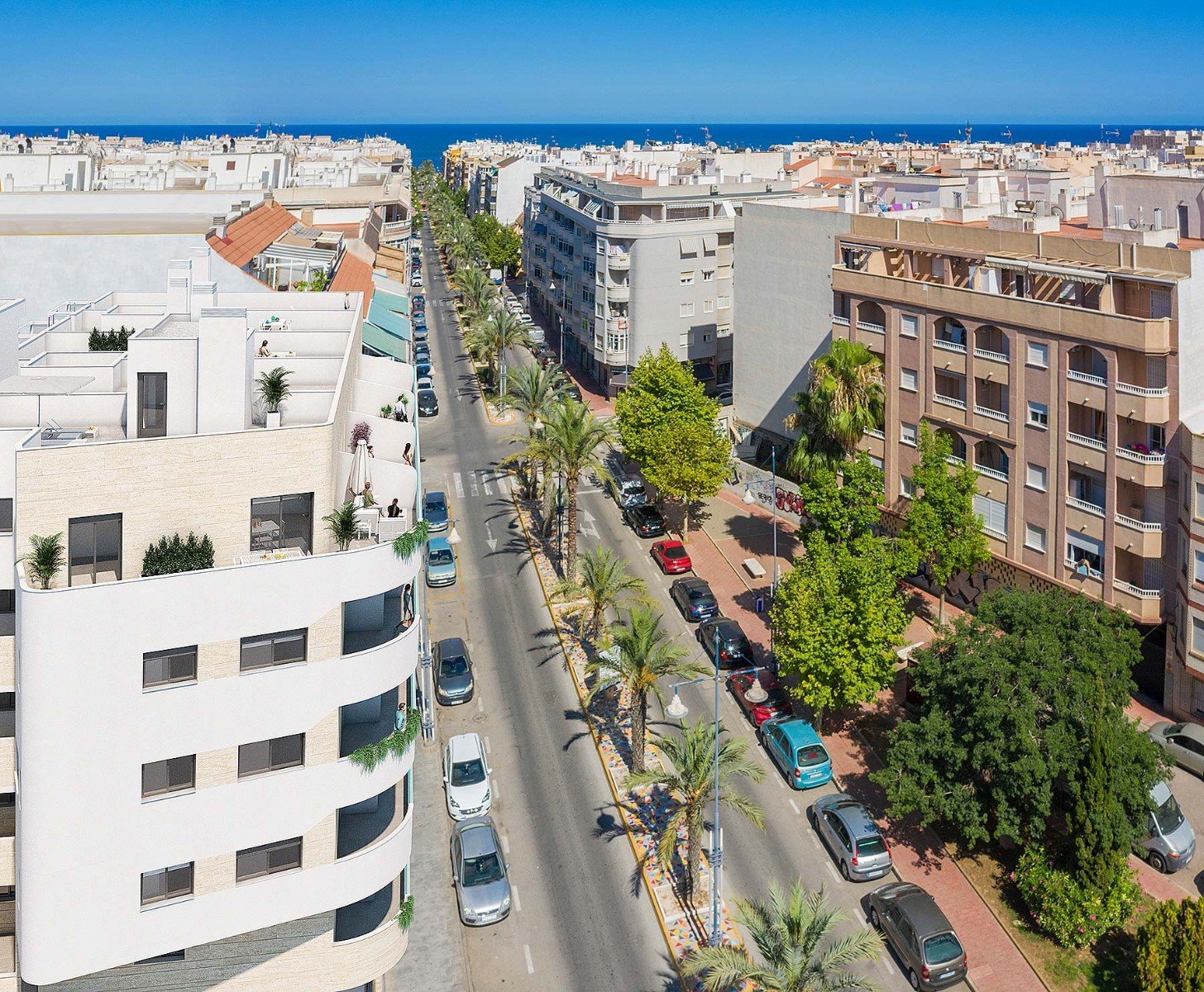 Takvåning i Torrevieja, Alicante, Spanien 3 sovrum, 82 kvm. Nr. 92447