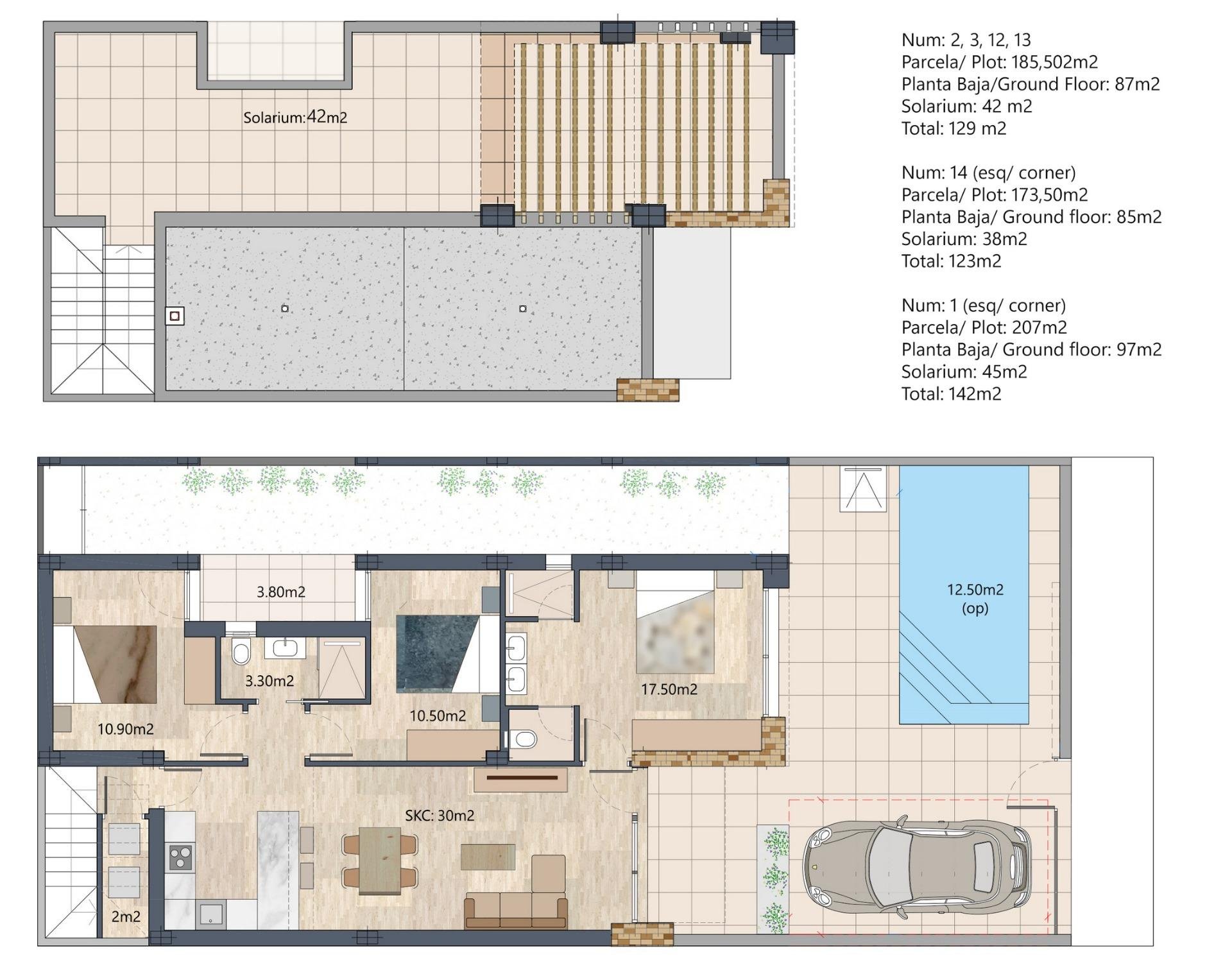 Villa en San Fulgencio, Alicante, España 3 dormitorios, 87 m2 No. 103525