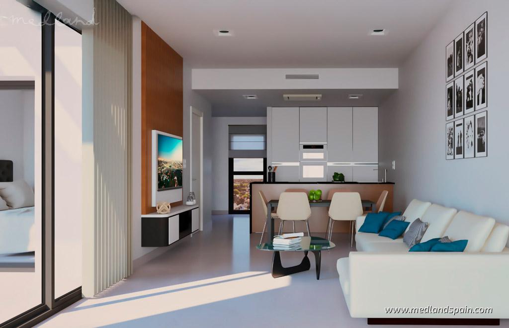 Huoneisto Torrevieja, Alicante, Espanja 2 makuuhuonetta, 77 m2 No. 108847