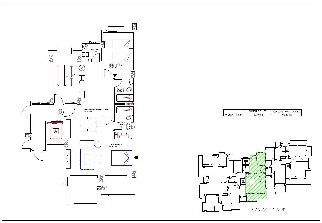 Huoneisto La Manga del Mar Menor, Murcia, Espanja 2 makuuhuonetta, 91 m2 No. 117714