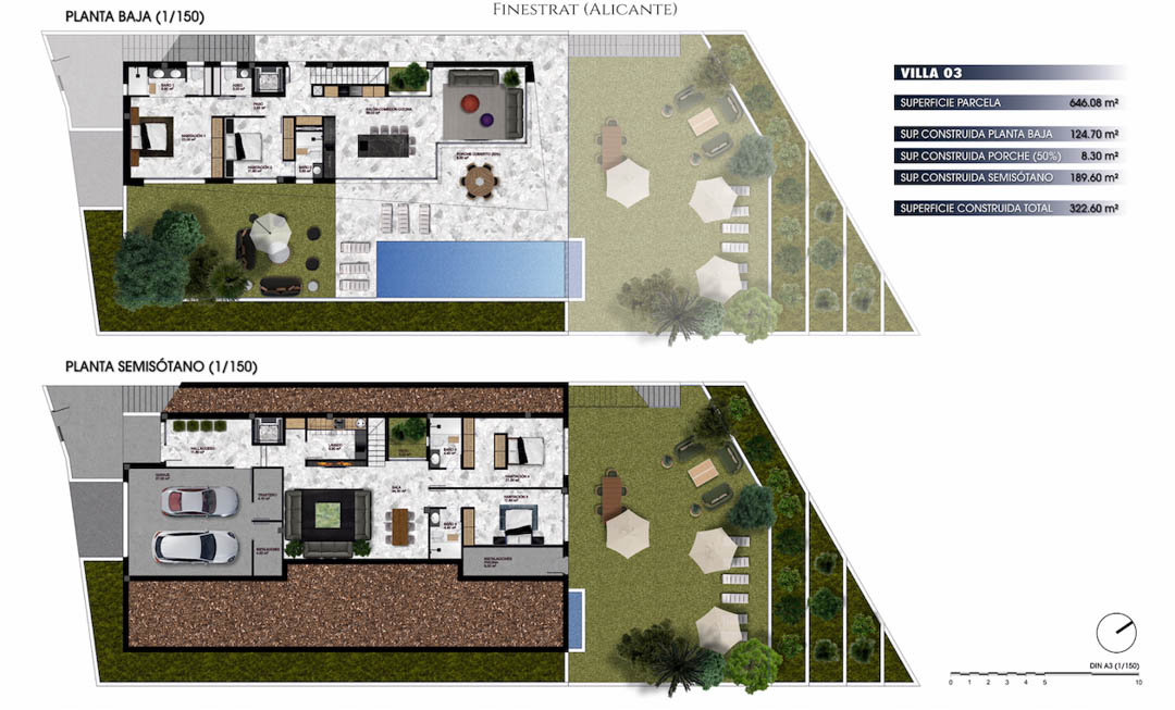 Villa a Finestrat, Alicante, Spagna 4 camere da letto, 322 mq. N° 91846