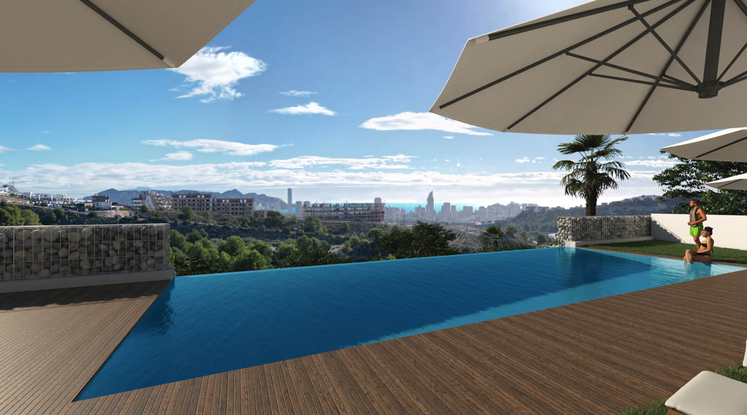 Villa a Finestrat, Alicante, Spagna 4 camere da letto, 322 mq. N° 91846