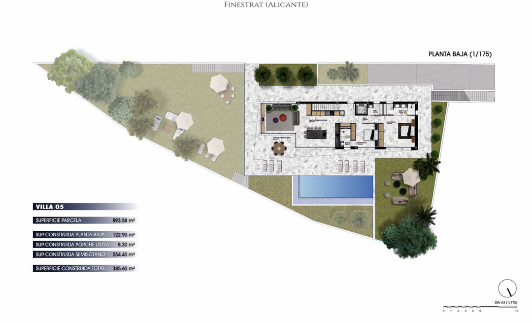 Villa a Finestrat, Alicante, Spagna 4 camere da letto, 322 mq. N° 91846