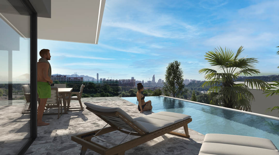 Villa a Finestrat, Alicante, Spagna 4 camere da letto, 322 mq. N° 91846