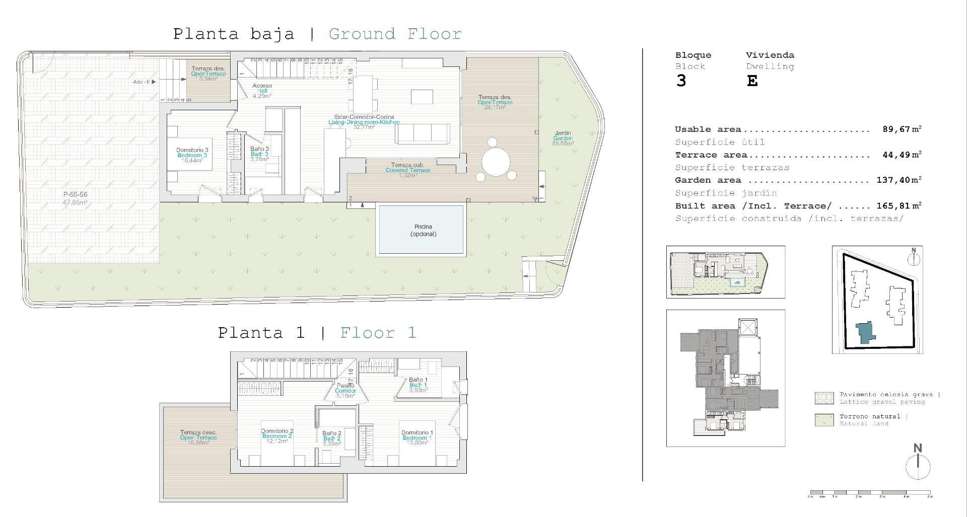 Apartament w El Verger, Alicante, Hiszpania 3 sypialnie, 112 mkw. nr 94733