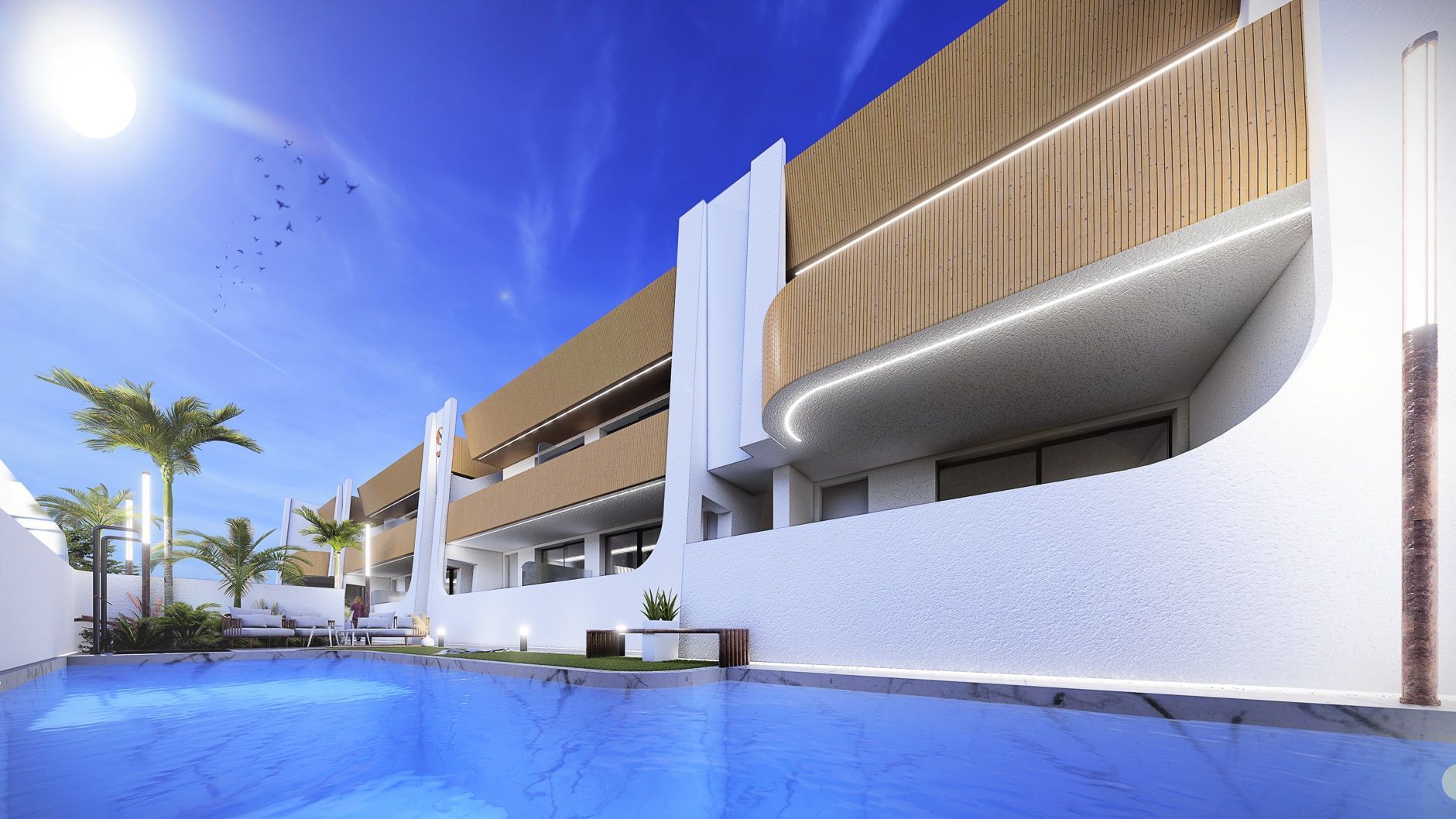 Bungalow w San Pedro del Pinatar, Murcia, Hiszpania 2 sypialnie, 65 mkw. nr 95349