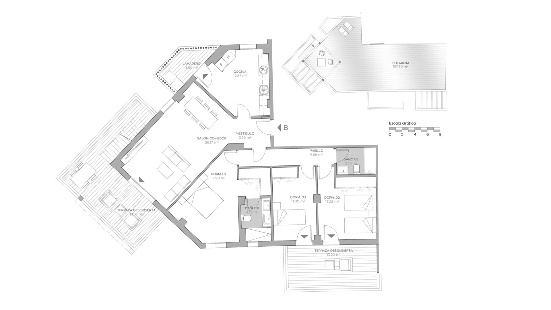 Penthouse en La Reserva de El Limonar, El Limonar, Malaga, Espagne 3 chambres, 98 m2 No. 93666