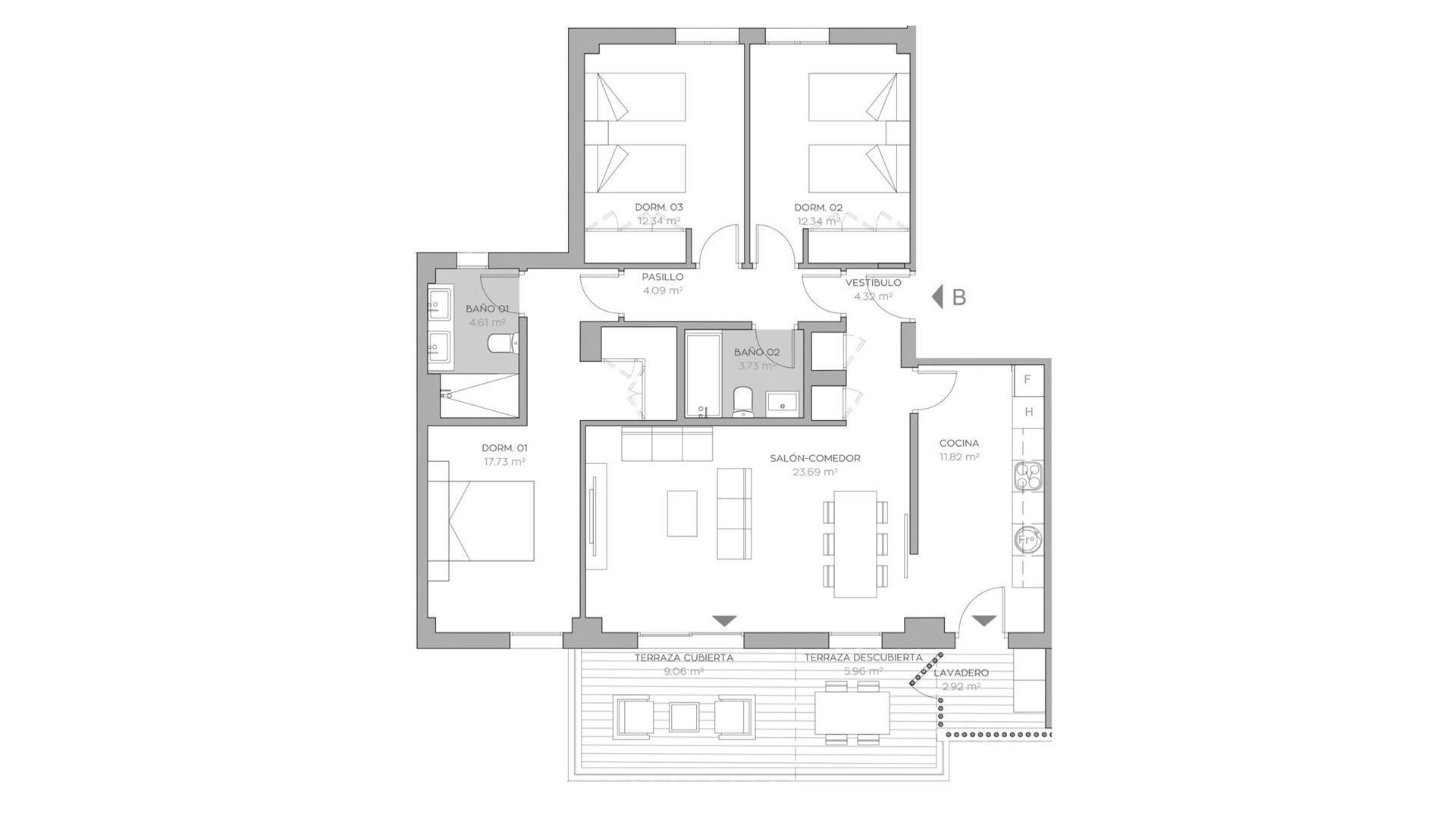 Apartment in La Reserva de El Limonar, El Limonar, Malaga, Spain 3 bedrooms, 95 sq.m. No. 93664