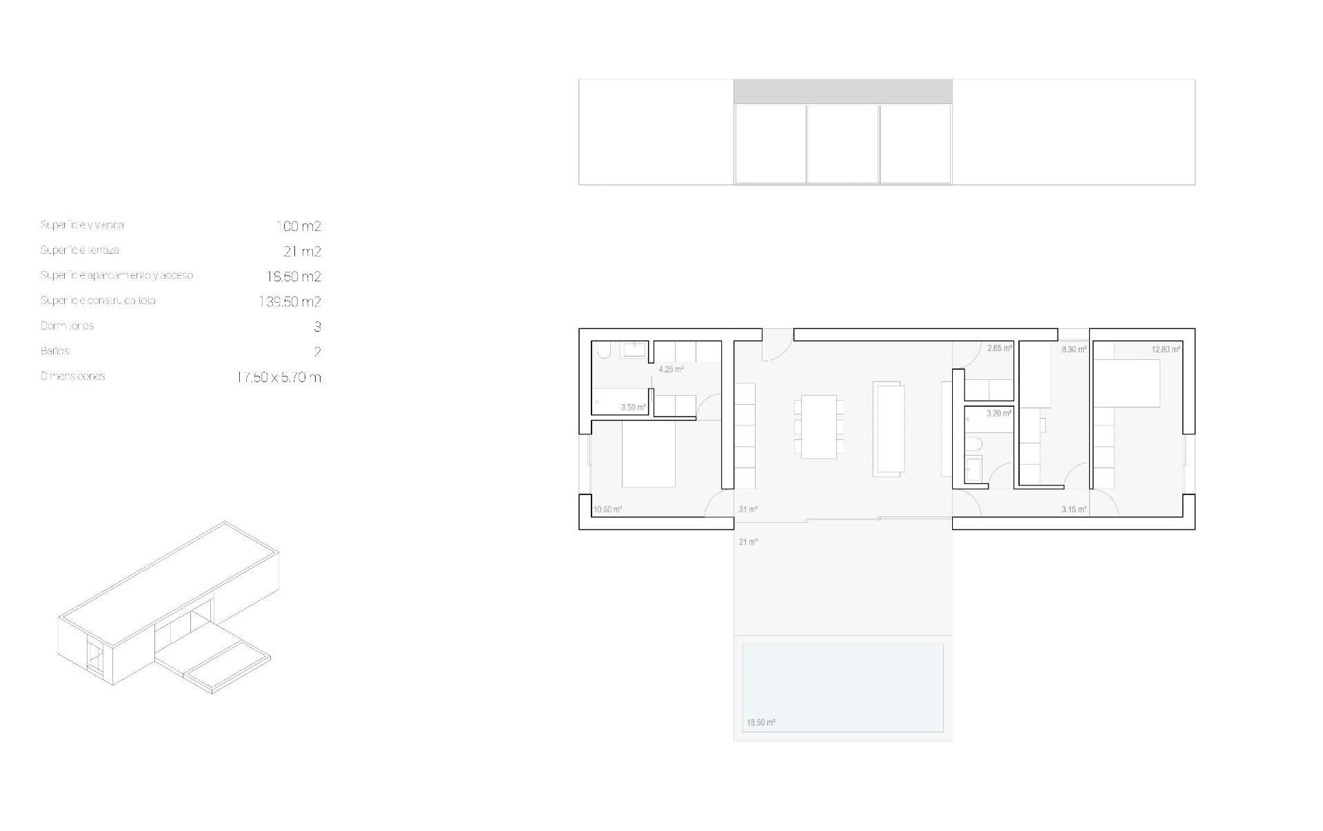 Villa L'Alfàs del Pi, Alicante, Spānijā 3 istabas, 100 m2 Nr. 103493