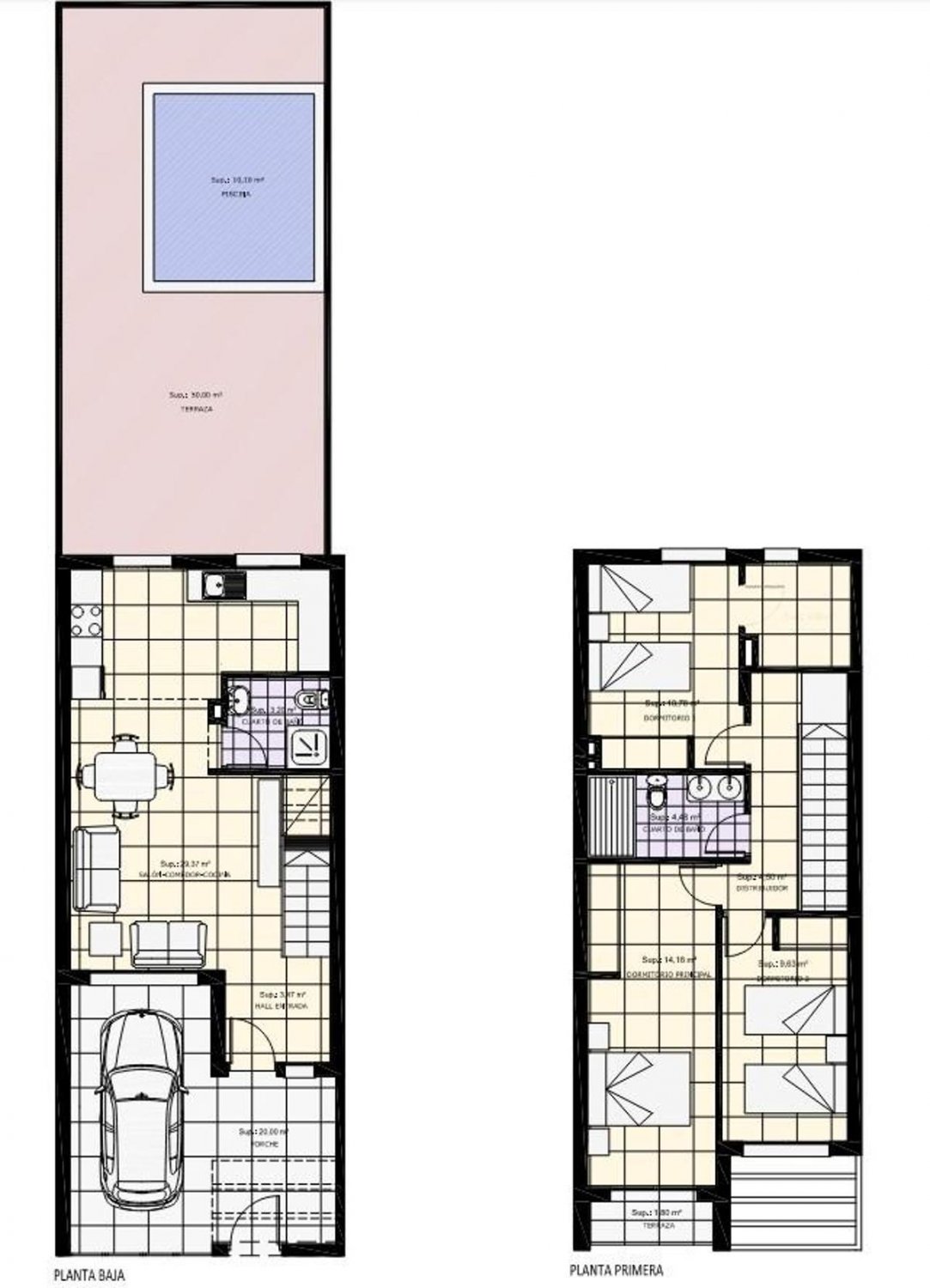 House in Pilar de la Horadada, Alicante, Spanien 3 Schlafzimmer, 129 m2 Nr. 101508